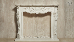 Каменный портал белого цвета для облицовки камина Lurd M15 из мрамора Bianco Extra 5031119015_3