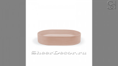 Розовая раковина Margo из архитектурного бетона Concrete Coral РОССИЯ 100821111 для ванной комнаты_1