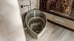 Элитная ванна Hoja серого цвета из оникса Grey Onyx 000453151_1