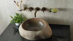 Мойка в ванную Piedra M446 из речного камня  Beige ИНДОНЕЗИЯ 00501111446_2