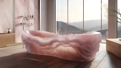 Эксклюзивная ванна Nube из розового оникса Pink Onyx 000461151_1