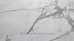 Мраморные слэбы и плитка из натурального мрамора Statuario белого цвета_1