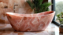 Эксклюзивная ванна Perla из розового оникса Pink Onyx 030461151_1