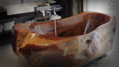 Дизайнерская ванна Hector M10 из секвойи Mogano 0072071510 природной формы_1
