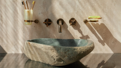 Раковина для ванной Piedra M346 из речного камня  Gris ИНДОНЕЗИЯ 00504511346_1
