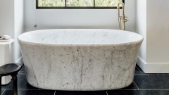 Каменная ванна Tramonto из белого мрамора Bianco Carrara 732005051_1
