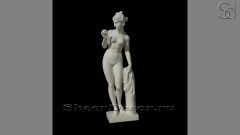 Мраморная скульптура Musa Mela из камня Bianco Extra_1