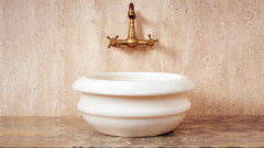 Мраморная раковина Nica из белого камня Bianco Extra ИСПАНИЯ 101111111 для ванной комнаты_9