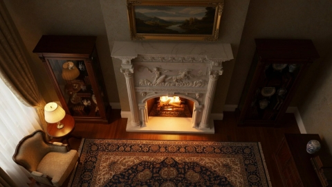 Каменный портал белого цвета для облицовки камина Zlata из мрамора Bianco Extra 709111401_5